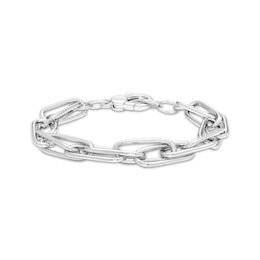 Textured Infinity Link Bracelet Sterling Silver 7.5&quot;