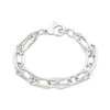 Thumbnail Image 1 of Textured Infinity Link Bracelet Sterling Silver 7.5"