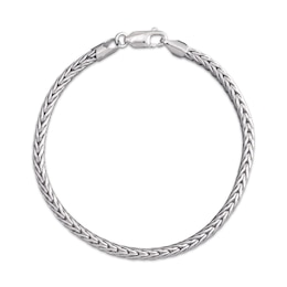 Hollow Round Foxtail Chain Bracelet 3.7mm Sterling Silver 8.25&quot;