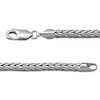 Thumbnail Image 2 of Hollow Round Foxtail Chain Bracelet 3.7mm Sterling Silver 8.25"