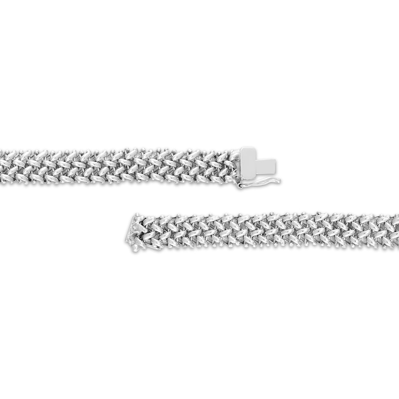 Solid Braided Chain Necklace Sterling Silver 16"