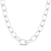 Thumbnail Image 1 of Rolo Chain Necklace Hollow Sterling Silver 19.5&quot;