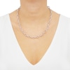 Thumbnail Image 3 of Rolo Chain Necklace Hollow Sterling Silver 19.5&quot;