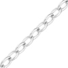 Thumbnail Image 2 of Hollow Rolo Chain Bracelet Sterling Silver 8.25&quot;