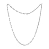 Thumbnail Image 2 of Solid Paperclip Chain Necklace 3.5mm Sterling Silver 18&quot;