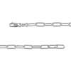 Thumbnail Image 3 of Solid Paperclip Chain Necklace 3.5mm Sterling Silver 18&quot;