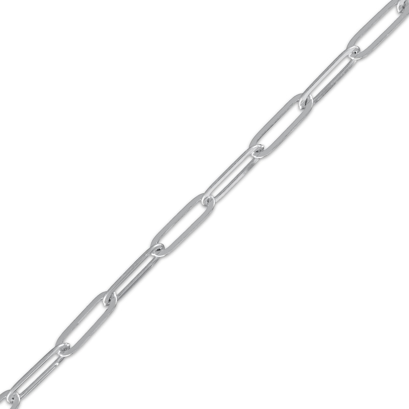 Main Image 4 of Solid Paperclip Chain Necklace 3.5mm Sterling Silver 18&quot;