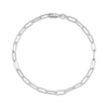 Thumbnail Image 1 of Solid Paperclip Chain Bracelet 3.5mm Sterling Silver 7.5&quot;