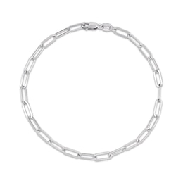 Solid Paperclip Chain Bracelet 3.5mm Sterling Silver 7.5&quot;