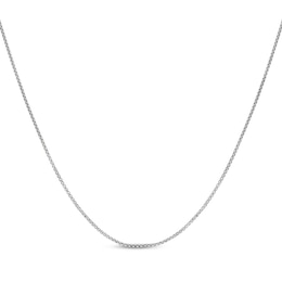 Solid Round Box Chain Necklace 2mm Stainless Steel 18&quot;