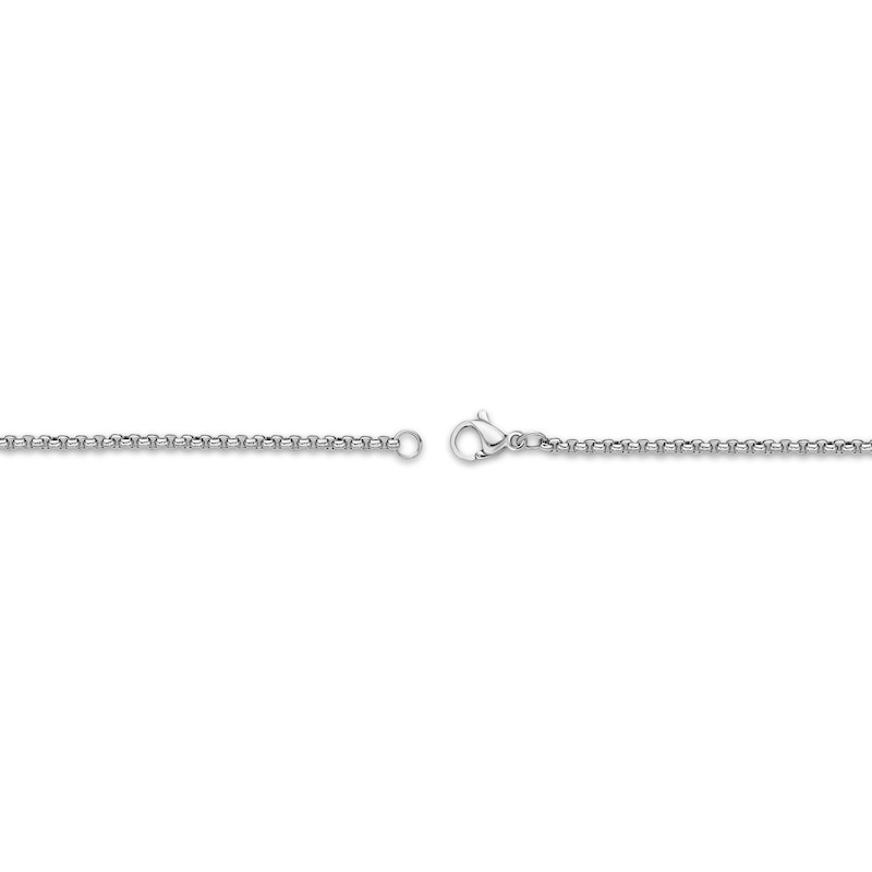 Main Image 3 of Solid Round Box Chain Necklace 2mm Stainless Steel 18&quot;