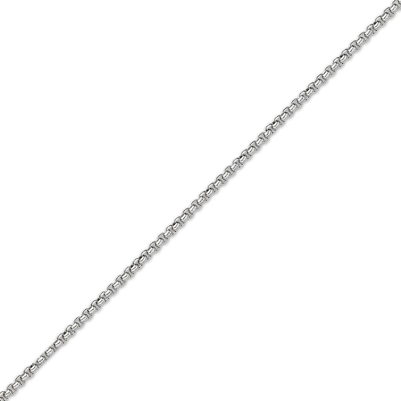 Solid Round Box Chain Necklace 2mm Stainless Steel 20"