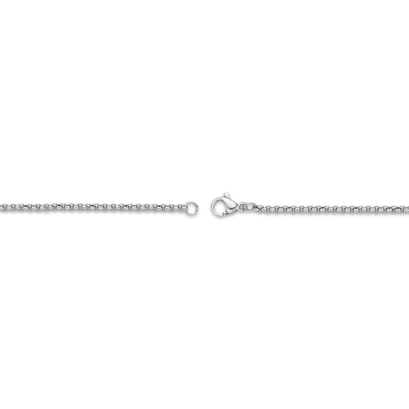 Solid Round Box Chain Necklace 2mm Stainless Steel 20"