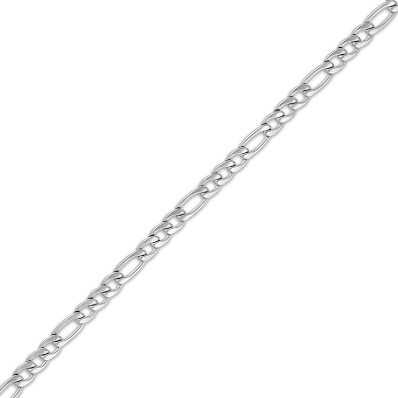 Main Image 2 of Solid Figaro Chain Necklace 4mm Stainless Steel 18&quot;