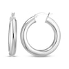 Thumbnail Image 0 of Tube Hoop Earrings Sterling Silver 40mm