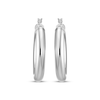 Thumbnail Image 1 of Tube Hoop Earrings Sterling Silver 40mm