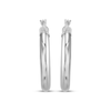 Thumbnail Image 1 of Tube Hoop Earrings Sterling Silver 28mm