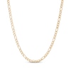 Thumbnail Image 1 of Solid Figaro Chain Necklace 4mm Yellow Ion-Plated Stainless Steel 24&quot;