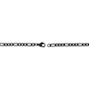 Thumbnail Image 3 of Solid Figaro Chain Necklace 4mm Black Ion-Plated Stainless Steel 18&quot;