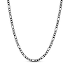 Thumbnail Image 1 of Solid Figaro Chain Necklace 4mm Black Ion-Plated Stainless Steel 20&quot;