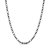 Thumbnail Image 0 of Solid Figaro Chain Necklace 4mm Black Ion-Plated Stainless Steel 30"