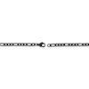 Thumbnail Image 2 of Solid Figaro Chain Necklace 4mm Black Ion-Plated Stainless Steel 30"