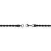 Thumbnail Image 3 of Solid Rope Chain Necklace 4mm Black Ion-Plated Stainless Steel 18&quot;