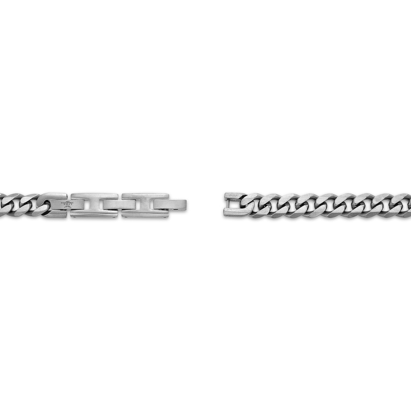 Solid Curb Chain Necklace 8mm Stainless Steel 18"