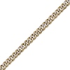 Thumbnail Image 1 of Solid Curb Chain Necklace 8mm Stainless Steel & Yellow Ion Plating 20"