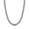 Thumbnail Image 1 of Solid Curb Chain Necklace 8mm Stainless Steel & Black Ion Plating 22&quot;