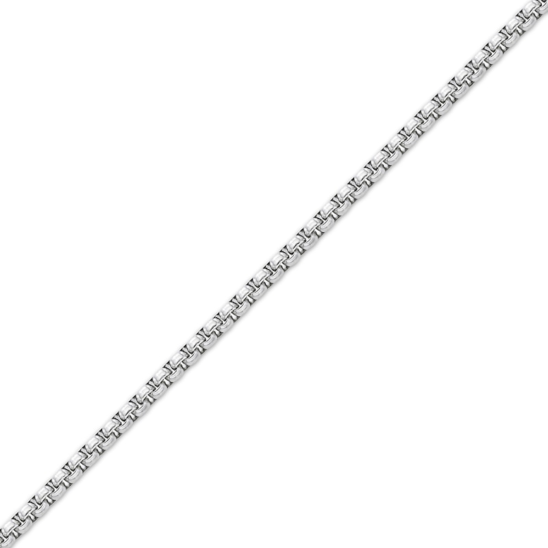 Main Image 2 of Solid Round Box Chain Necklace 3.5mm Stainless Steel 18&quot;