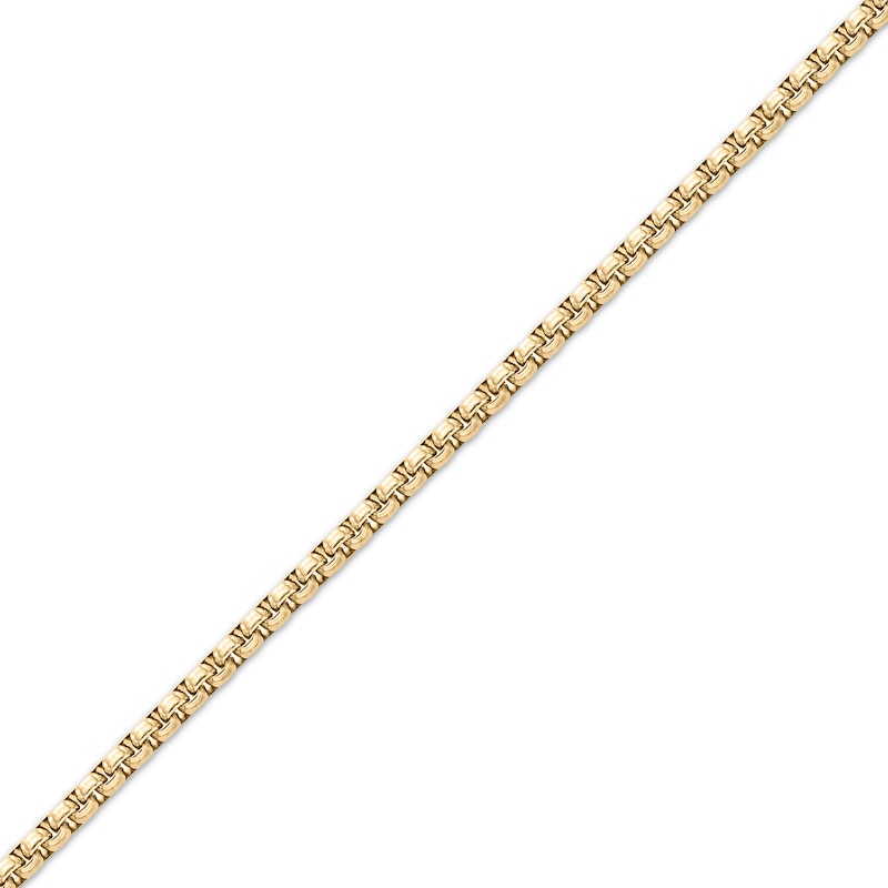 Main Image 2 of Solid Round Box Chain Necklace 3.5mm Yellow Ion-Plated Stainless Steel 18&quot;