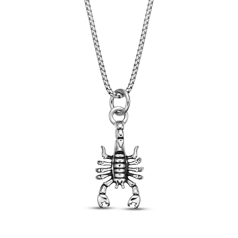 Men's Scorpion Necklace Stainless Steel 24"