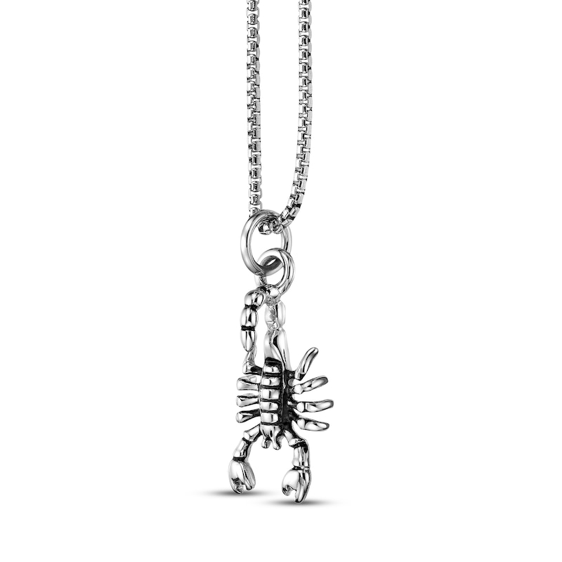 Men's Scorpion Necklace Stainless Steel 24"