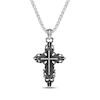 Thumbnail Image 1 of Men's Antique Finish Gothic Cross Necklace Stainless Steel 24&quot;