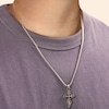 Thumbnail Image 3 of Men's Antique Finish Gothic Cross Necklace Stainless Steel 24&quot;