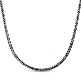 Solid Antique Finish Snake Chain Necklace 3.5mm Stainless Steel 24&quot;