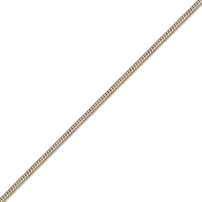 Main Image 2 of Solid Snake Chain Necklace 3mm Yellow Ion-Plated Stainless Steel 24&quot;