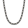 Thumbnail Image 1 of Solid Link Chain Necklace 6mm Stainless Steel with Black & Yellow Ion Plating 22&quot;