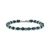 Thumbnail Image 1 of Men's Malachite Bead Bracelet Stainless Steel 8.5&quot;