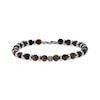 Thumbnail Image 1 of Men's Tiger's Eye Quartz Bead Bracelet Stainless Steel 8.5&quot;