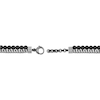 Thumbnail Image 4 of Men's Black Agate Bead & Foxtail Chain Bracelet Stainless Steel 8.5&quot;