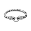 Thumbnail Image 1 of Men's Dragon Head Wheat Chain Bracelet Stainless Steel 8.5&quot;