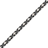 Thumbnail Image 3 of Solid Link Chain Bracelet 6mm Stainless Steel with Black & Yellow Ion Plating 8.5&quot;