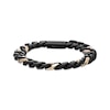 Thumbnail Image 1 of Solid Matte Cuban Chain Bracelet 8.5mm Black & Yellow Ion-Plated Stainless Steel 8.5&quot;