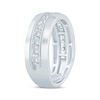 Thumbnail Image 2 of Men's Round-Cut Diamond Wedding Band 1 ct tw 10K White Gold