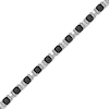 Thumbnail Image 3 of Men's Angled Bead Bracelet Stainless Steel & Black Ion Plating 8&quot;