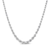 Thumbnail Image 1 of Semi-Solid Graduated Rope Chain Necklace Sterling Silver 18&quot;