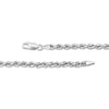 Thumbnail Image 4 of Semi-Solid Graduated Rope Chain Necklace Sterling Silver 18&quot;