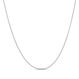 Semi-Solid Adjustable Mirror Popcorn Chain Necklace 1.4mm Sterling Silver 24&quot;